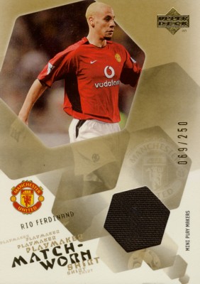 Rio Ferdinand　2003 UD Manchester United Mini Playmakers Match-Worn Shirt 250枚限定！