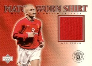Wes Brown　2002 UD Manchester United Legends Match-Worn Shirt