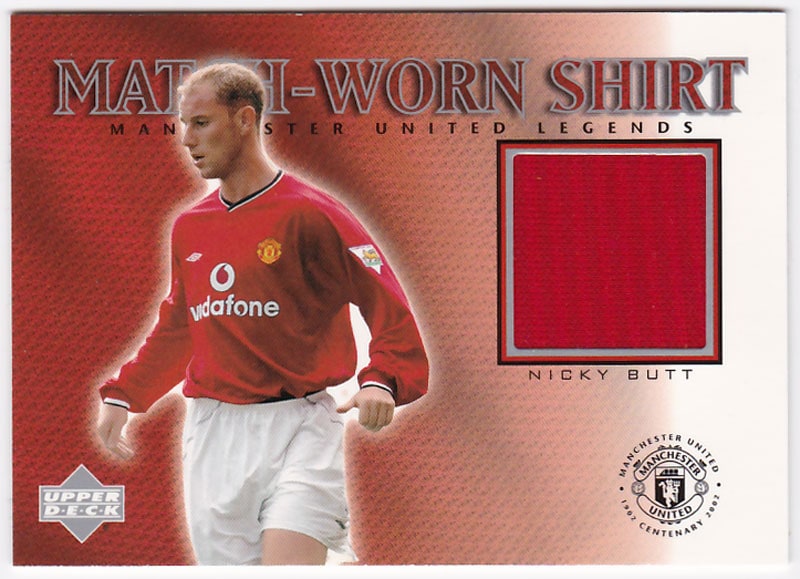 Nicky Butt　2002 UD Manchester United Legends Match-Worn Shirt