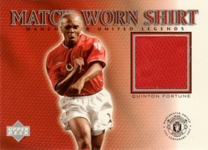 Quinton Fortune　2002 UD Manchester United Legends Match-Worn Shirt