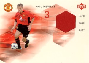 Phil Neville　2002 UD Manchester United Match-Worn Shirt