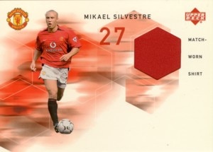Mikael Silvestre　2002 UD Manchester United Match-Worn Shirt