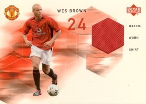 Wes Brown　2002 UD Manchester United Match-Worn Shirt