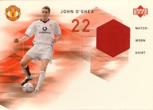 John O'Shea　2002 UD Manchester United Match-Worn Shirt
