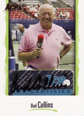Bud Collins　2008 Ace Grand Slam 2 Legends Autographs Bronze