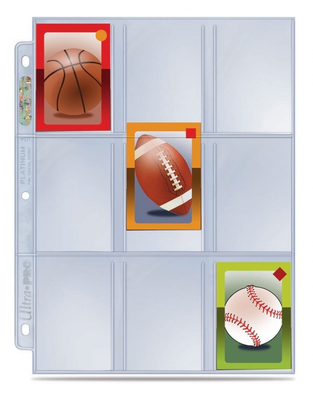 ウルトラプロ (Ultra Pro) 9ポケット ミニカード ページ 3穴 #84307 | 9-Pocket Mini Card Page
