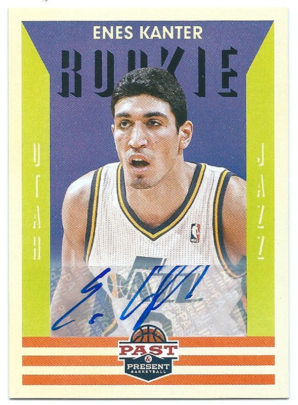 Carte Sportive Panini Past & Present 2011 Enes Kanter #12 - Auto Draft Pick - Notée PSA 10 GEM MINT