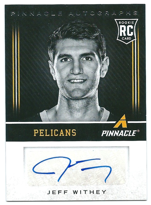 ジェフ・ホイットニー 2013-14 Panini Pinnacle Autographs Jeff Withey Rookie Auto
