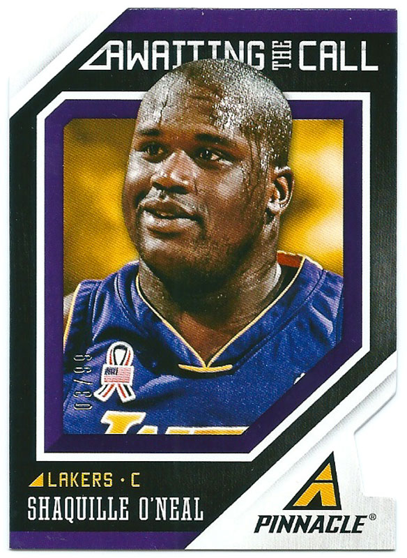 シャキール・オニール 2013-14 Panini Pinnacle Awaiting the Call Die-Cuts Shaquille O'Neal 03/99