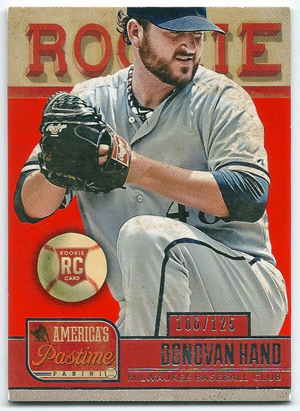 ドノバン・ハンド 2013 America's Pastime Rookies Donovan Hand 105/125