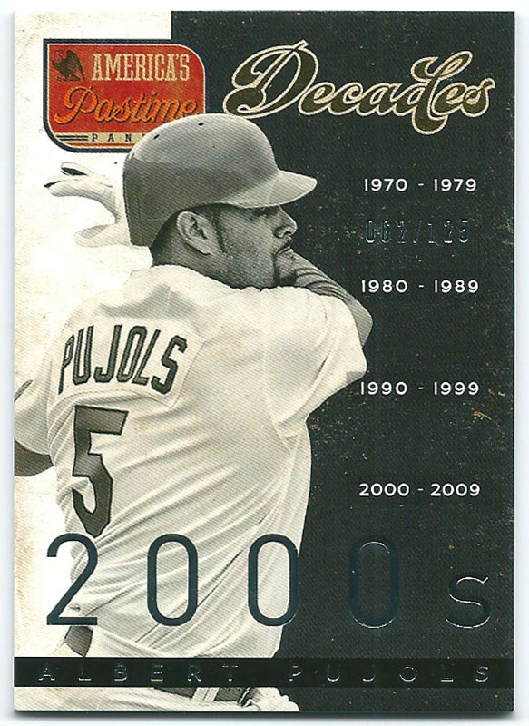 アルバート・プホルス 2013 America's Pastime Decades Albert Pujols 062/125