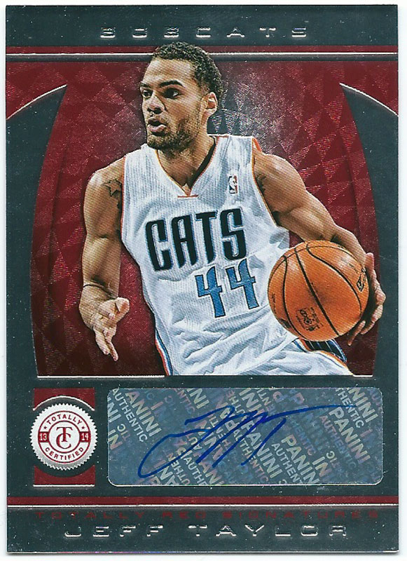 ジェフ・テイラー 2013-14 Panini Totally Certified Autographs Red Jeff Taylor 76/99