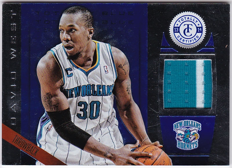 デビッド・ウェスト 2013-14 Panini Totally Certified Materials Throwback Blue David West 47/99