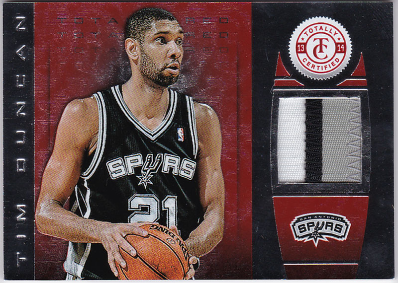 ティム・ダンカン 2013-14 Panini Totally Certified Materials