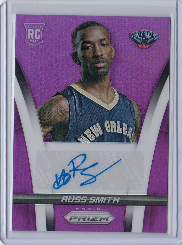 ラス・スミス Russ Smith NBA 2014-15 Prizm Auto Purple Prizm 88/99