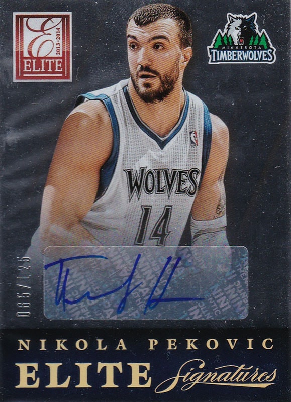 ニコラ・ペコビッチ Nikola Pekovic 2013-14 Panini Elite Signatures 65/125