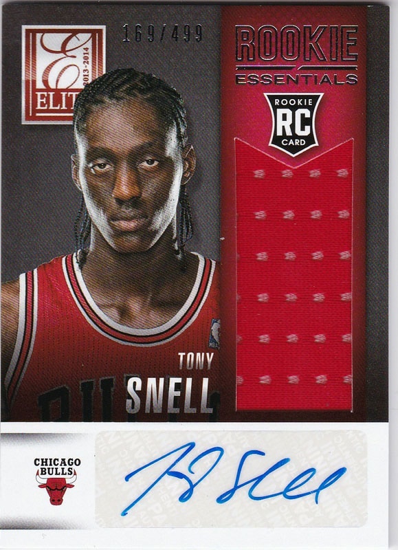 トニー・スネル Tony Snell 2013-14 Panini Elite Rookie Essentials Materials Auto 169/599