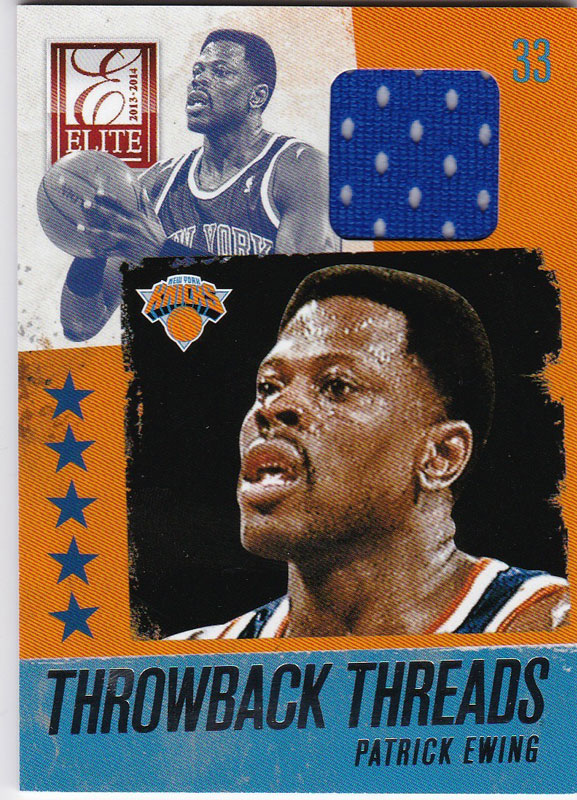 パトリック・ユーイング Patrick Ewing 2013-14 Panini Elite Throwback Threads