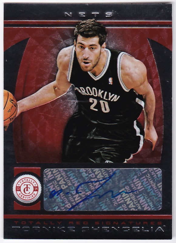 トーニケ・シェンゲリア 2013-14 Panini Totally Certified Autographs Red Tornike Shengelia 22/99