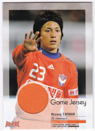 新品■アルビレックス新潟　田中亜土夢サイン入りユニフォームadidas アルビレックス新潟 ユニフォーム 田中亜土夢