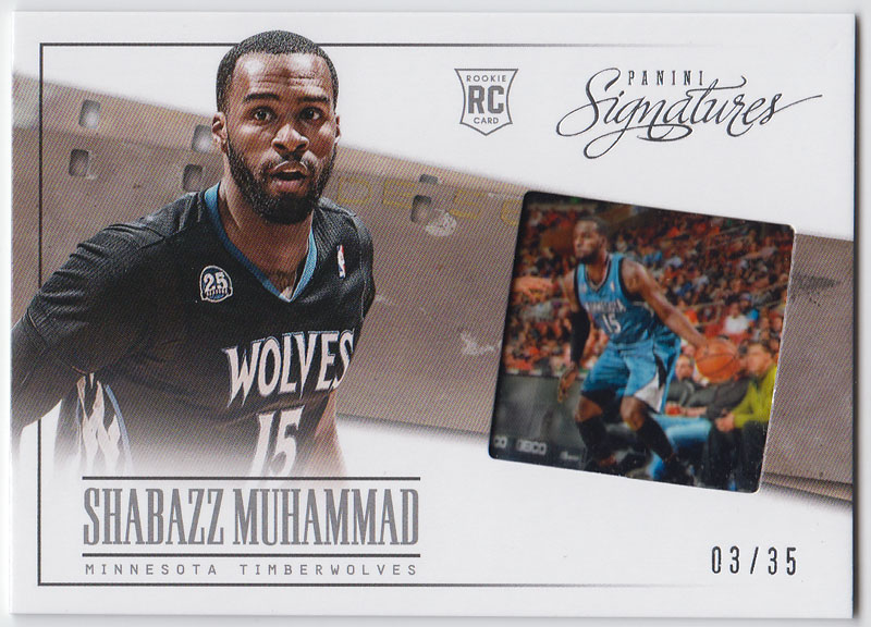 シャバズ・ムハンマド 2013/14 Panini Signatures Film Rookie Shabazz Muhammad 03/35