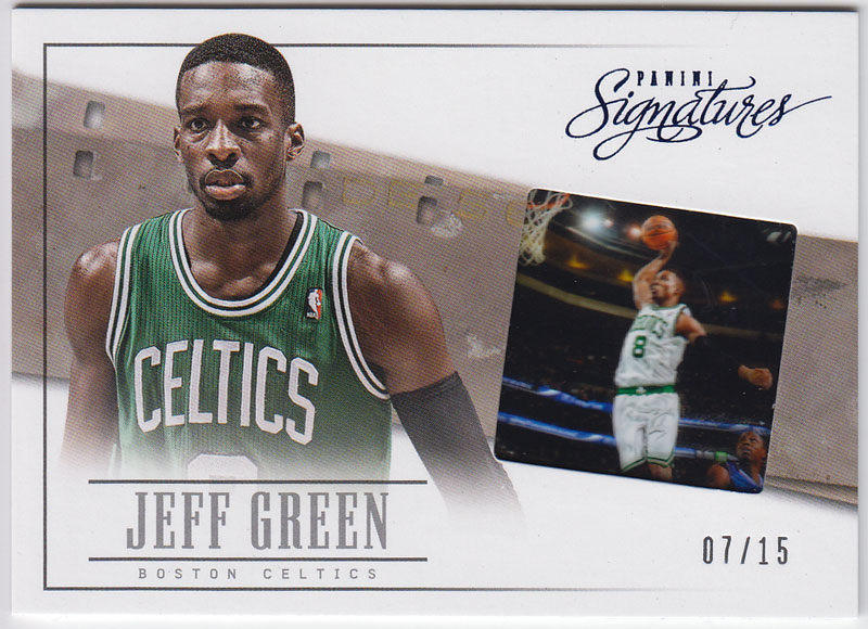 ジェフ・グリーン 2013/14 Panini Signatures Film Veteran Blue Jeff Green 07/15