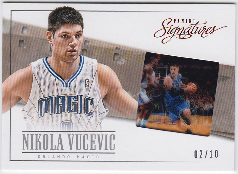 ニコラ・ブーチェビッチ 2013/14 Panini Signatures Film Veteran Red Nikola Vucevic 02/10