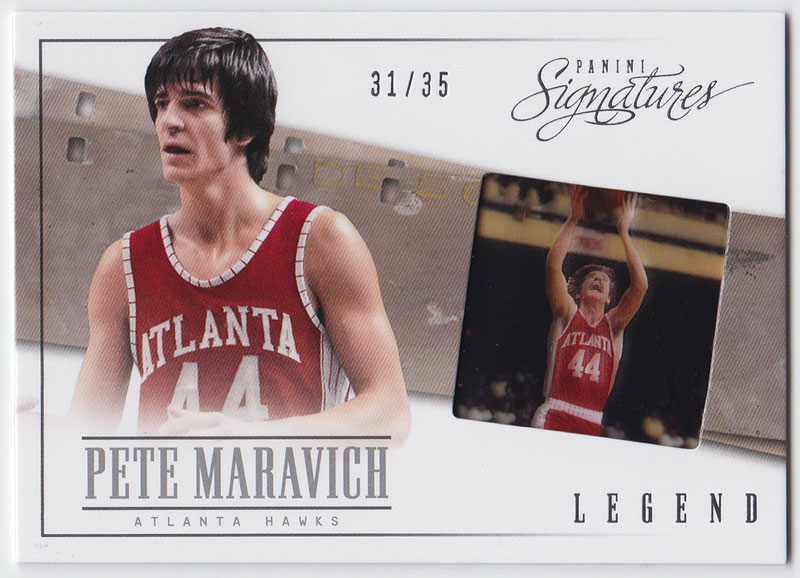 ピート・マラビッチ 2013/14 Panini Signatures Film Legend Pete Maravich 31/35