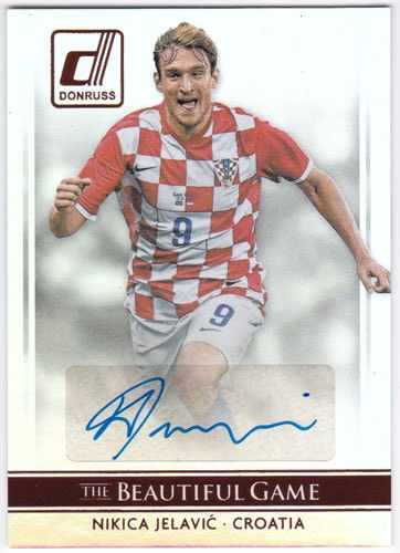 ニキツァ・イェラヴィッチ 2015 Panini Donruss The Beautiful Game Signatures Auto 直筆サインカード / Nikica Jelavic