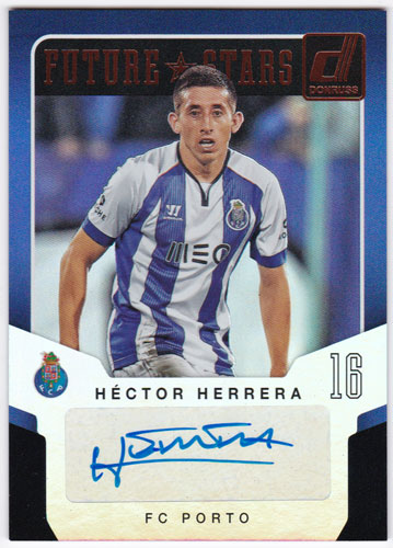エクトル・エレーラ 2015 Panini Donruss Future Stars Signatures Auto 直筆サインカード / Hector Herrera