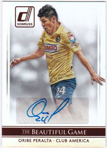 オリベ・ペラルタ 2015 Panini Donruss The Beautiful Game Signatures Auto 直筆サインカード / Oribe Peralta