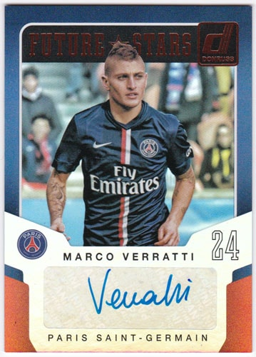 マルコ・ヴェッラッティ 2015 Panini Donruss Future Stars Signatures Auto 直筆サインカード / Marco Verratti