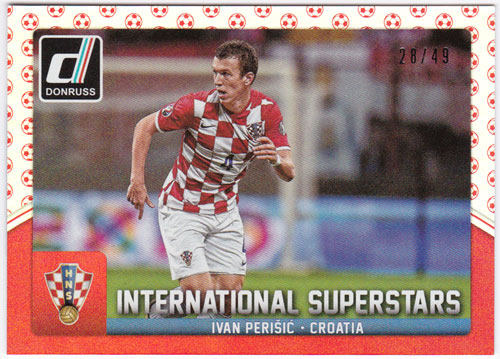 イヴァン・ペリシッチ 2015 Panini Donruss International Superstars Red Soccer Ball 28/49 Ivan Perisic