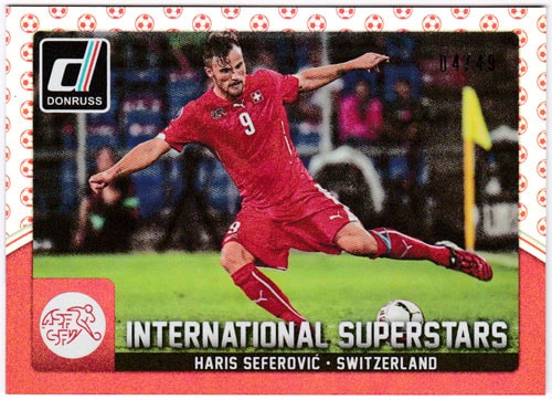 ハリス・セフェロヴィッチ 2015 Panini Donruss International Superstars Red Soccer Ball 04/49 Haris Seferovic