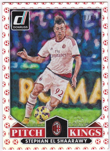 ステファン・エル・シャーラウィ 2015 Panini Donruss Pitch Kings Red Soccer Ball 30/49 Stephan El Shaarawy