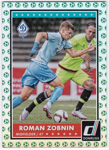 ロマン・ゾブニン 2015 Panini Donruss Base Green Soccer Ball 24/25 Roman Zobnin