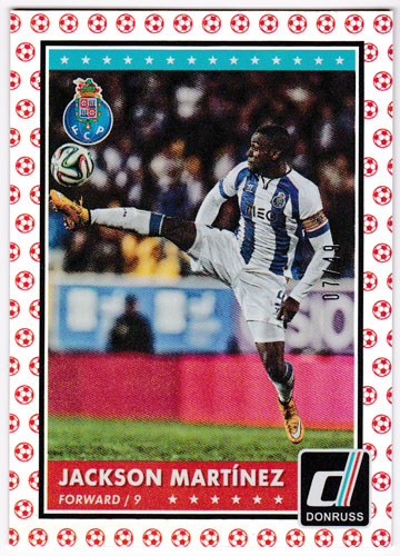 ジャクソン・マルティネス 2015 Panini Donruss Base Red Soccer Ball 07/49 Jackson Martinez