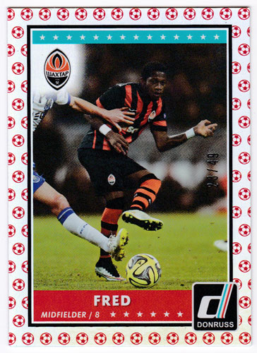 フレッジ 2015 Panini Donruss Base Red Soccer Ball 23/49 Fred