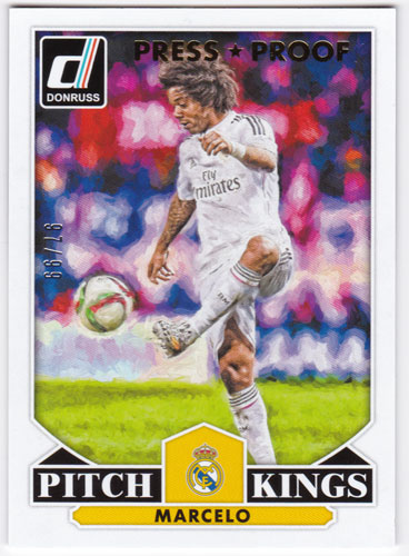 マルセロ 2015 Panini Donruss Pitch Kings Gold Press Proof 97/99 Marcelo
