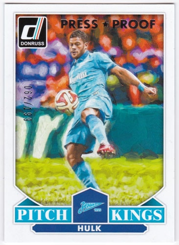 フッキ 2015 Panini Donruss Pitch Kings Silver Press Proof 062/199 Hulk