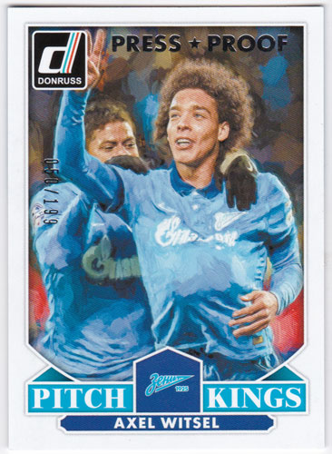 アクセル・ヴィツェル 2015 Panini Donruss Pitch Kings Silver Press Proof 050/199 Alex Witsel