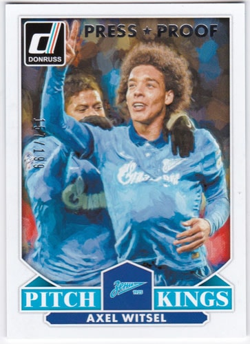 アクセル・ヴィツェル 2015 Panini Donruss Pitch Kings Silver Press Proof 157/199 Axel Witsel