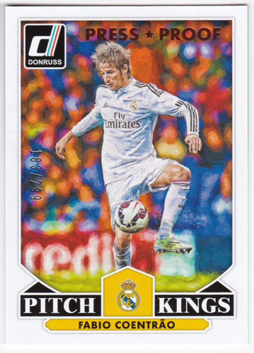 ファビオ・コエントラン 2015 Panini Donruss Pitch Kings Bronze Press Proof 183/299 Fabio Coentrao