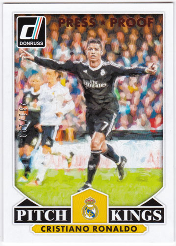 クリスティアーノ・ロナウド 2015 Panini Donruss Pitch Kings Bronze Press Proof 281/299 Cristiano Ronaldo