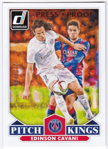 エディンソン・カバーニ 2015 Panini Donruss Pitch Kings Bronze Press Proof 211/299 Edinson Cavani