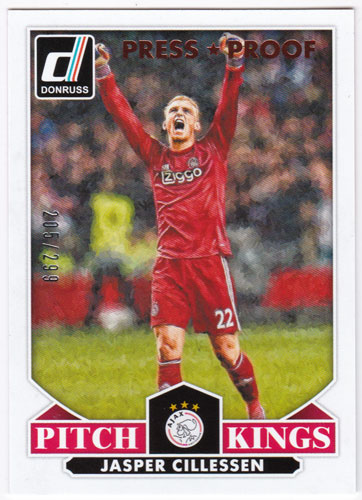 ヤスパー・シレッセン 2015 Panini Donruss Pitch Kings Bronze Press Proof 205/299 Jasper Cillessen