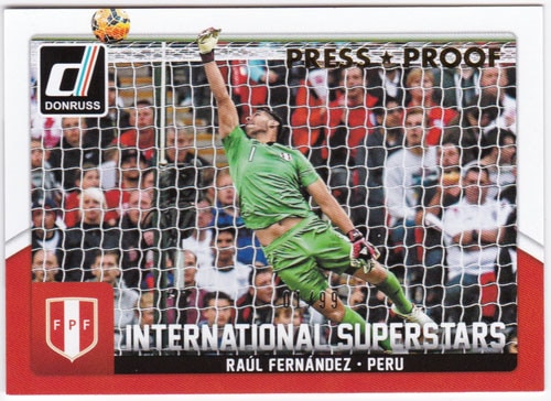 ラウール・フェルナンデス 2015 Panini Donruss International Superstars Gold Press Proof 01/99 Raul Fernandez