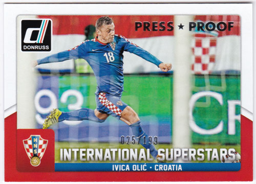 イヴィツァ・オリッチ 2015 Panini Donruss International Superstars Silver Press Proof 025/199 Ivica Olic