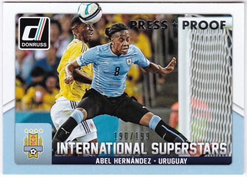 アベル・エルナンデス 2015 Panini Donruss International Superstars Silver Press Proof 190/199 Abel Hernandez