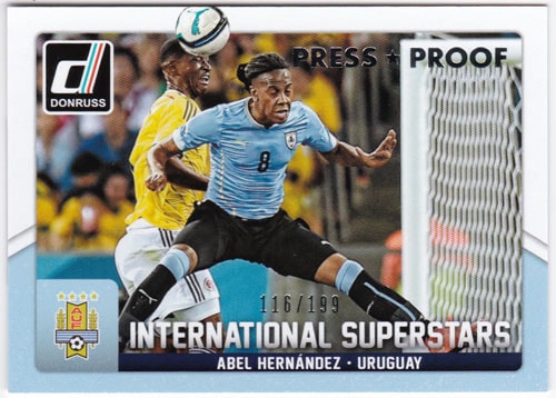 アベル・エルナンデス 2015 Panini Donruss International Superstars Silver Press Proof 116/199 Abel Hernandez